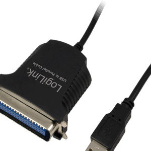 CABLU USB LOGILINK adaptor, USB 2.0 (T) la Paralel (Centronics 36-pin), 1.5m, conecteaza port USB cu imprimanta cu port paralel, negru, "AU0003C" (timbru verde 0.08 lei)
