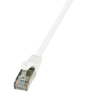 PATCH CORD FTP LOGILINK Cat6, cupru-aluminiu, 2 m, alb, AWG26, ecranat "CP2051S" (timbru verde 0.08 lei)