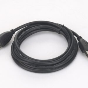 CABLU USB GEMBIRD prelungitor, USB 2.0 (T) la USB 2.0 (M), 3m, conectori auriti, negru, "CCP-USB2-AMAF-10" (timbru verde 0.18 lei)
